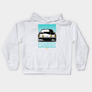 Foxbody Ford Mustang GT Retro Kids Hoodie